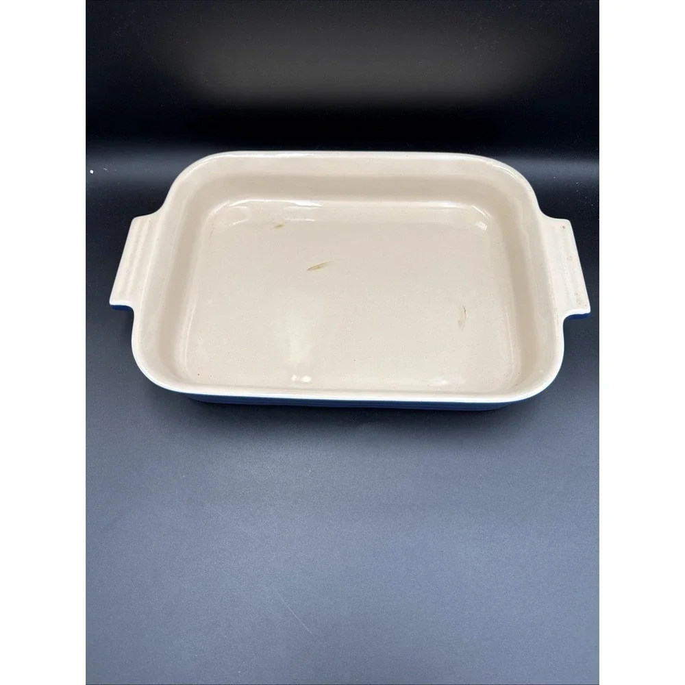 Le Creuset Rectangular Blue Stoneware Baking Dish 07.02 9 X 12